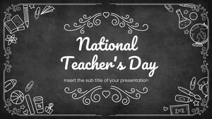 Kostenlose Präsentationsvorlage zum Tag des Lehrers – Google Slides-Design und PowerPoint-Vorlage