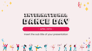 国际舞蹈日免费演示模板 - Google 幻灯片主题和 PowerPoint 模板
