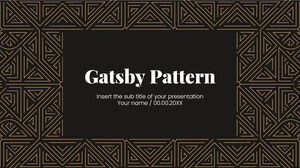 Modello di presentazione gratuito Gatsby Pattern - Tema di Presentazioni Google e modello PowerPoint