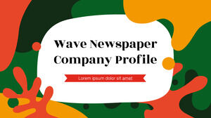Wave Newspaper Company Profile Free Presentation Template - Google Slides Theme و PowerPoint Template