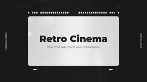 Darmowy szablon prezentacji Retro Cinema – Motyw prezentacji Google i szablon PowerPoint