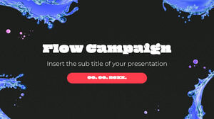 Modelo de apresentação gratuita de campanha de fluxo – Tema do Google Slides e modelo de PowerPoint