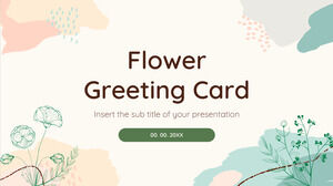 鮮花賀卡免費演示模板 - Google幻燈片主題和PowerPoint模板