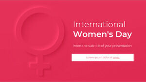 Design de apresentação gratuita do Dia Internacional da Mulher para o tema do Google Slides e modelo do PowerPoint