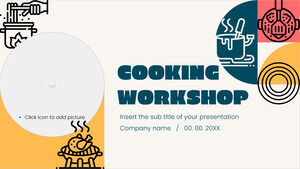 Modelo de apresentação gratuita de workshop de culinária – Tema do Google Slides e modelo de PowerPoint