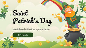 การออกแบบงานนำเสนอฟรีของ St Patrick's Day สำหรับธีม Google Slides และ PowerPoint Template