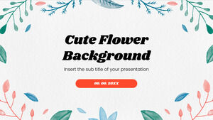 Netter Blumen-Hintergrund Kostenloses Präsentationsdesign für das Google Slides-Thema und die PowerPoint-Vorlage