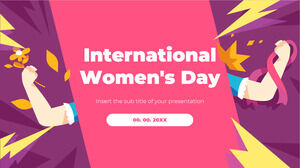 Google スライドのテーマと PowerPoint テンプレートの国際女性の日無料プレゼンテーション デザイン