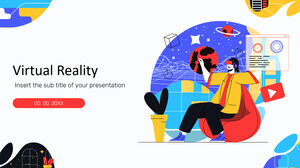 Wirtualna rzeczywistość Darmowy projekt prezentacji dla motywu Prezentacji Google i szablonu PowerPoint