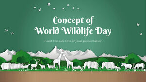 Dünya Yaban Hayatı Günü Kavramı Google Slaytlar teması ve PowerPoint Şablonu için Ücretsiz Sunum Tasarımı