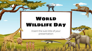 Google スライドのテーマと PowerPoint テンプレートの世界野生生物の日無料プレゼンテーション デザイン