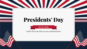 Desain Presentasi Gratis Hari Presiden untuk tema Google Slides dan Templat PowerPoint