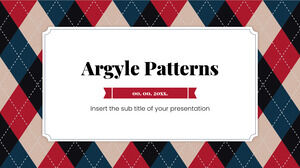Google 슬라이드 테마 및 파워포인트 템플릿용 National Argyle Day 프레젠테이션 디자인