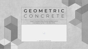 Geometrisches konkretes kostenloses Präsentationsthema