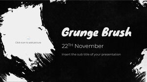 Grunge Brush Free Präsentationsthema