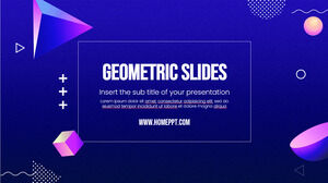 Geometrik Slaytlar Ücretsiz Sunum Teması