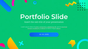 Modèle PowerPoint gratuit de diapositives de portefeuille et thème Google Slides