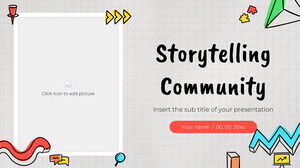 Storytelling Community Șablon PowerPoint gratuit și temă Google Slides