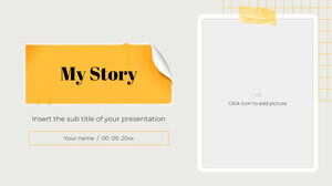 Mi historia Plantilla gratuita de PowerPoint y tema de Google Slides