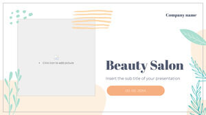 Șablon PowerPoint gratuit pentru salon de frumusețe și temă Google Slides