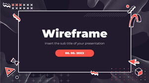와이어프레임 무료 파워포인트 템플릿 및 Google 슬라이드 테마