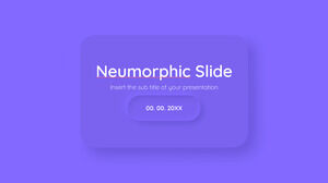 Templat PowerPoint Gratis Neumorphic Slide