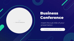 Conferencia de negocios Plantilla gratuita de PowerPoint y tema de Google Slides