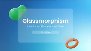 Glassmorphism Modelo gratuito para PowerPoint e tema Google Slides
