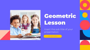 Templat PowerPoint Gratis Pelajaran Geometri dan Tema Google Slides