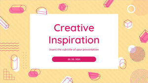 Modelo gratuito de inspiração criativa para PowerPoint e tema para Google Slides