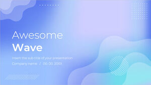 Awesome Wave Kostenlose PowerPoint-Vorlage und Google Slides-Design