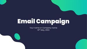 Modèle PowerPoint gratuit de campagne par e-mail et thème Google Slides