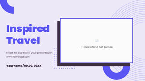 Plantilla de PowerPoint y tema de Google Slides gratuitos de viajes inspirados