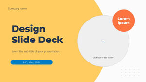Tasarım Slayt Destesi Ücretsiz PowerPoint Şablonu ve Google Slaytlar Teması