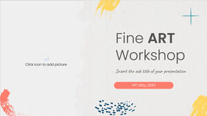 Fine Art Workshop Modello di PowerPoint gratuito e tema di Presentazioni Google