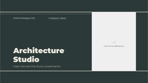 Modèle PowerPoint gratuit de Studio d'architecture et thème Google Slides