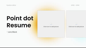 Point dot Resume Kostenlose PowerPoint-Vorlage und Google Slides-Design