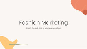 Modèle PowerPoint gratuit de marketing de la mode et thème Google Slides