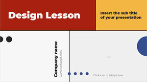 Darmowy szablon PowerPoint do lekcji projektowania i motyw Prezentacji Google