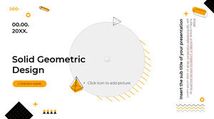 Modello di PowerPoint gratuito per Solid Design e tema di Presentazioni Google