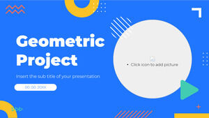 Diseño de presentación gratuita de proyecto geométrico para plantilla de PowerPoint y tema de Google Slides