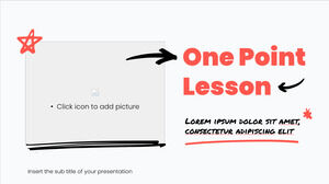 PowerPoint 템플릿 및 Google 슬라이드 테마에 대한 원 포인트 강의 무료 프레젠테이션 디자인