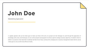 Diseño de presentación de Curriculum Vitae para el tema de Google Slides y la plantilla de PowerPoint