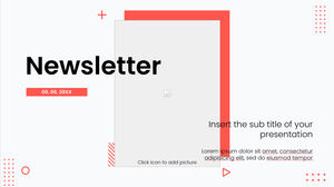 Newsletter Free Presentation Design for PowerPoint Template and Google Slides theme