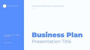 Design de apresentação gratuita do Layout do plano de negócios para o tema do Google Slides e modelo do PowerPoint