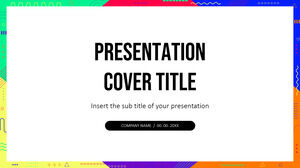 Бесплатные темы Google Slides и шаблоны PowerPoint для презентации Funky Geometric Frame