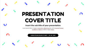 Kostenloses Google Slides-Design und PowerPoint-Vorlage für Memphis Pattern Design-Präsentation