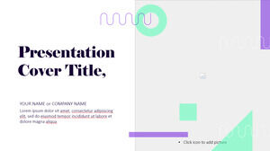 Tema gratuito de Google Slides y plantilla de PowerPoint para presentación de portafolio geométrico moderno