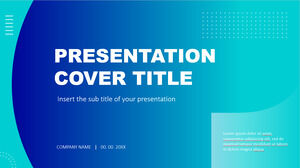 Modelos gratuitos do PowerPoint e temas do Google Slides para apresentação multifuncional azul-verde