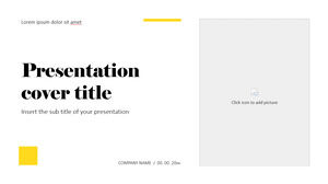 Minimal slide Free presentation templates